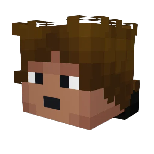Xenotripsis Minecraft avatar head, 3D render