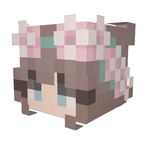 Xenox25 Minecraft avatar head, 3D render