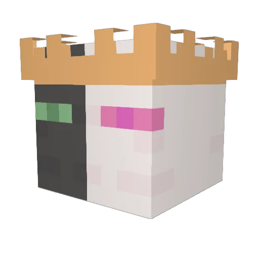 Xenrath456 Minecraft avatar head, 3D render