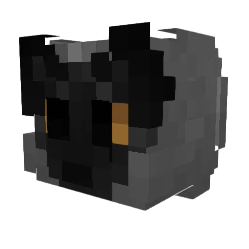 Xenrel Minecraft avatar head, 3D render
