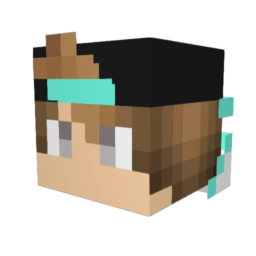 Xentarius Minecraft avatar head, 3D render