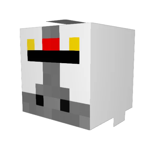 Xenteral_ Minecraft avatar head, 3D render