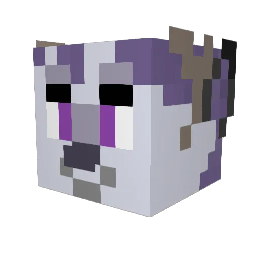 Xenthori Minecraft avatar head, 3D render