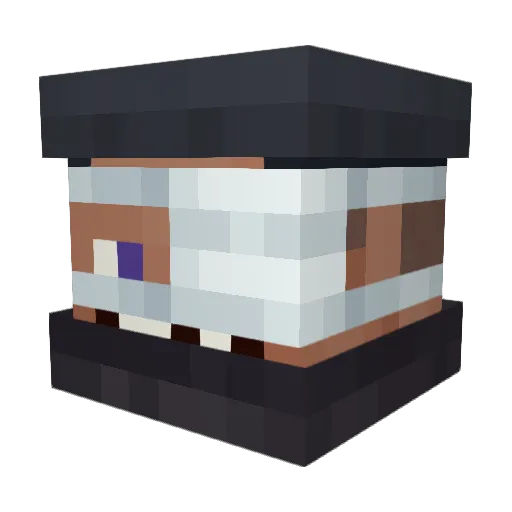 Xenyria Minecraft avatar head, 3D render