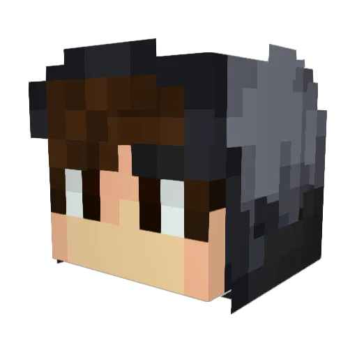XeoAzar Minecraft avatar head, 3D render