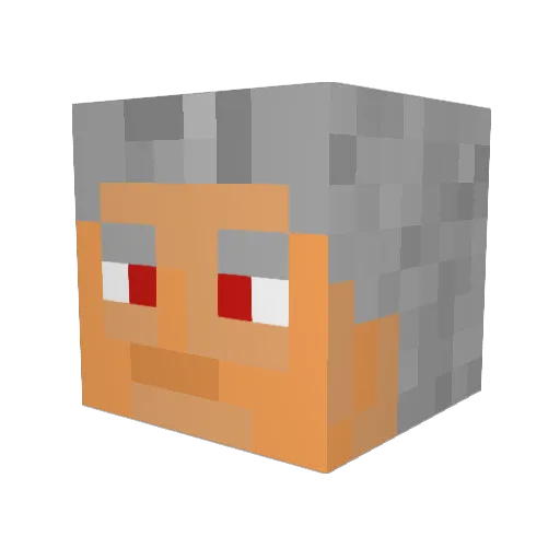 XeoStryker Minecraft avatar head, 3D render