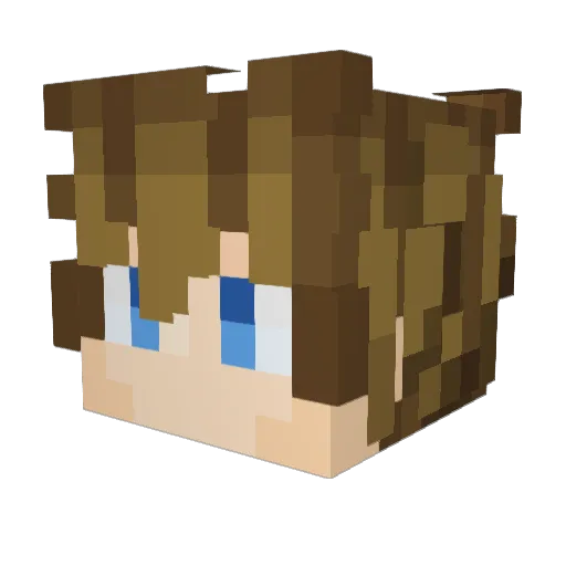 Xeodelop Minecraft avatar head, 3D render