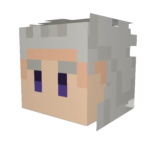 XeodusX Minecraft avatar head, 3D render
