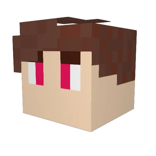 XeohnNOR Minecraft avatar head, 3D render
