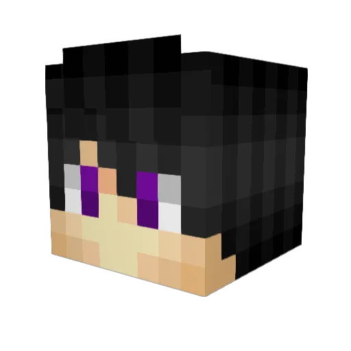 Xeoji Minecraft avatar head, 3D render