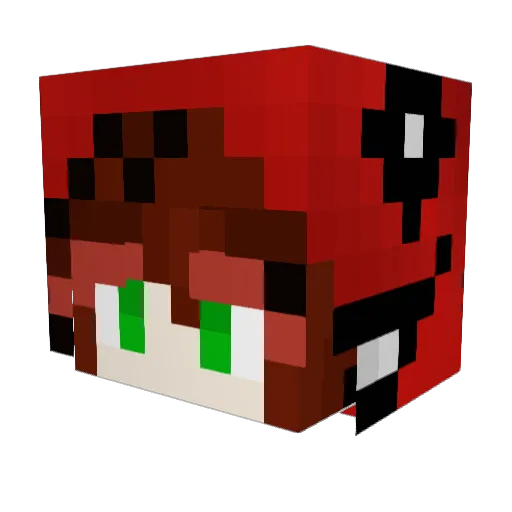 Xeolam Minecraft avatar head, 3D render