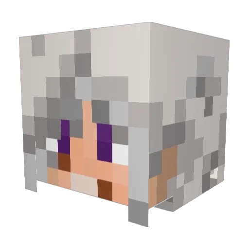 Xeomine04 Minecraft avatar head, 3D render