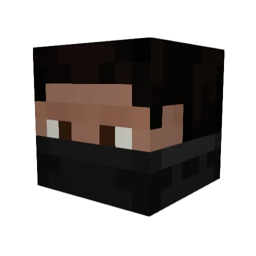XeonAlpha Minecraft avatar head, 3D render