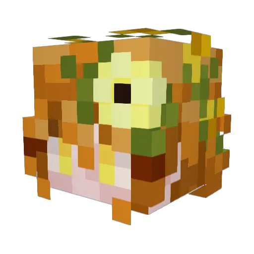 Xeoni Minecraft avatar head, 3D render