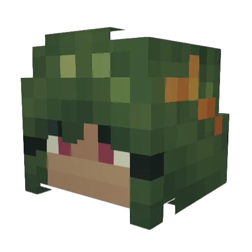 Xeptangle Minecraft avatar head, 3D render