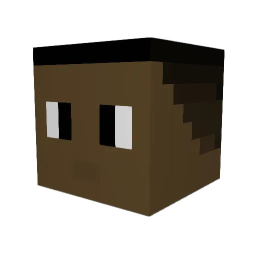 Xer0nite Minecraft avatar head, 3D render