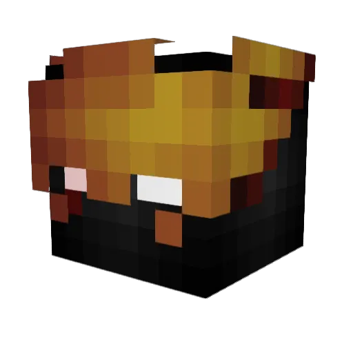 Xerah Minecraft avatar head, 3D render