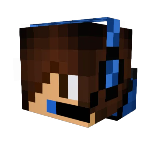 Xeranova Minecraft avatar head, 3D render