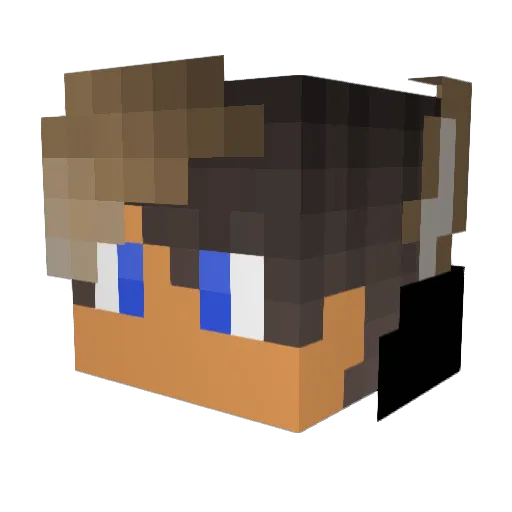 Xerantio Minecraft avatar head, 3D render