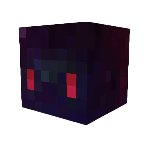 Xeravoid Minecraft avatar head, 3D render