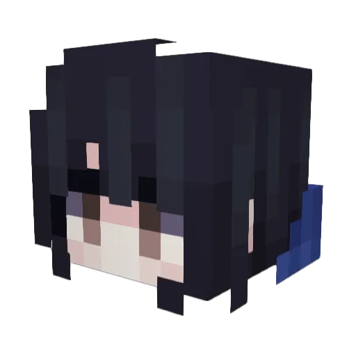 Xerefto Minecraft avatar head, 3D render