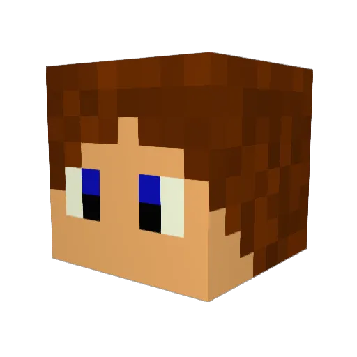 Xerema Minecraft avatar head, 3D render