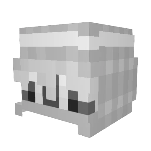 XerenX87 Minecraft avatar head, 3D render