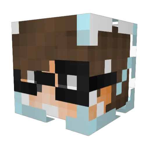 XereopsKi Minecraft avatar head, 3D render