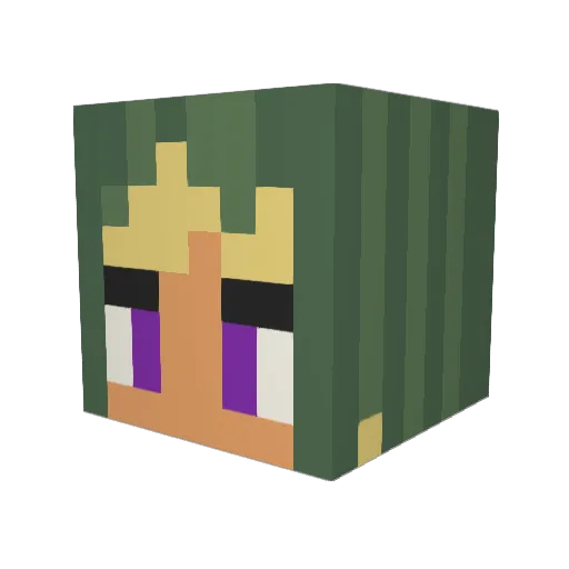 Xerikh Minecraft avatar head, 3D render