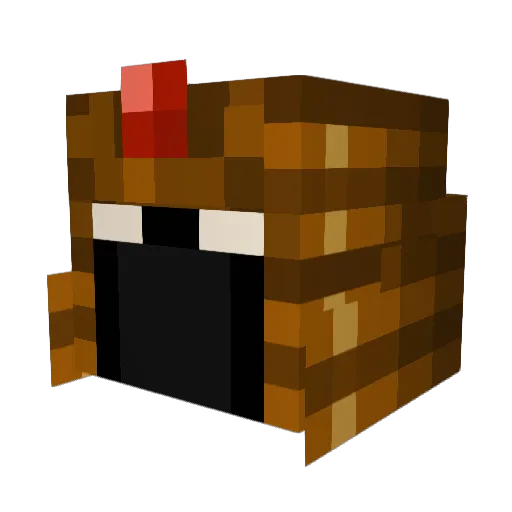 Xeriki Minecraft avatar head, 3D render