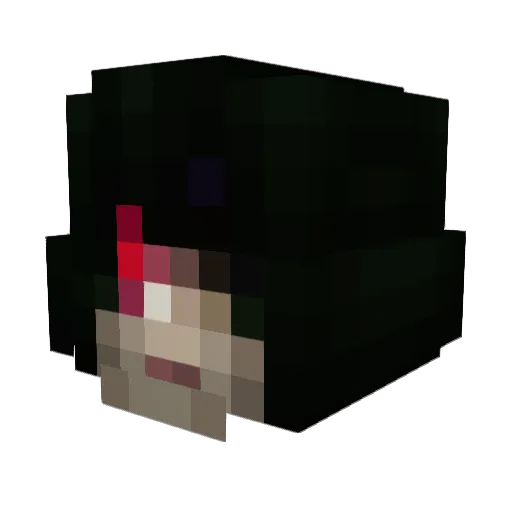 Xeriohn Minecraft avatar head, 3D render