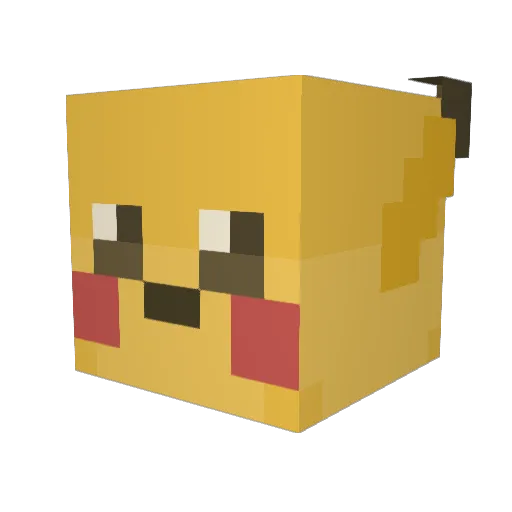 Xerlius Minecraft avatar head, 3D render