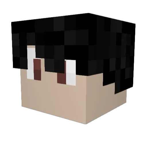 Xernalo Minecraft avatar head, 3D render