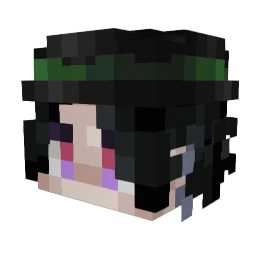 Xernius2 Minecraft avatar head, 3D render
