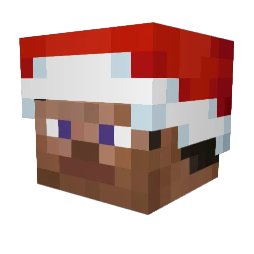 Xerno Minecraft avatar head, 3D render