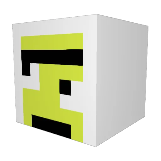 Xero1123 Minecraft avatar head, 3D render