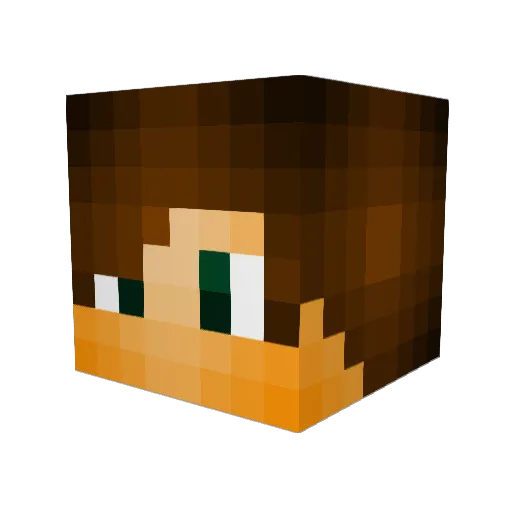 XeroBeagle Minecraft avatar head, 3D render