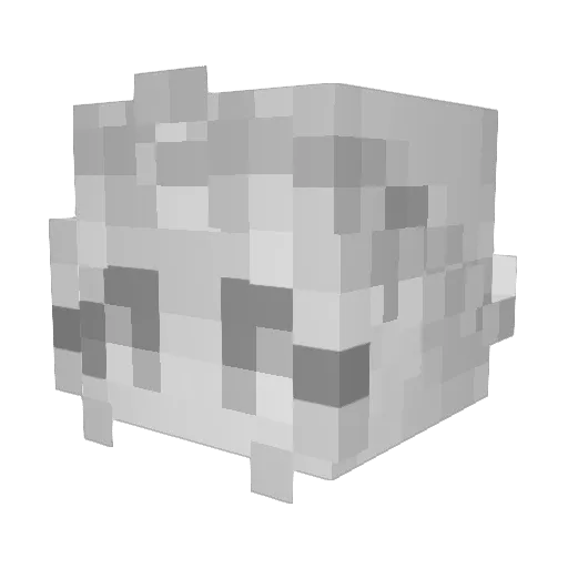 XeroBoxes Minecraft avatar head, 3D render