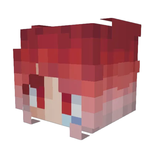 XeroSignal Minecraft avatar head, 3D render