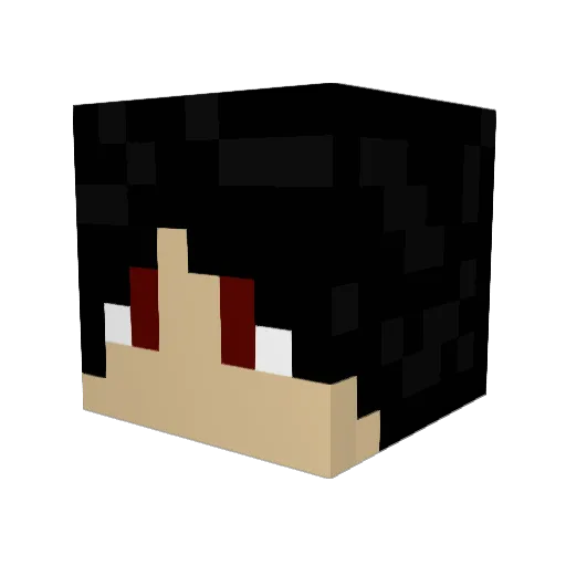 Xero_Zero Minecraft avatar head, 3D render