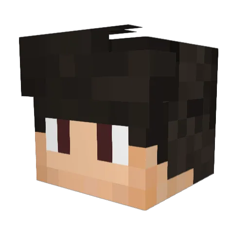 Xeromar Minecraft avatar head, 3D render