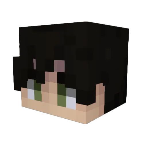 Xeromatt Minecraft avatar head, 3D render