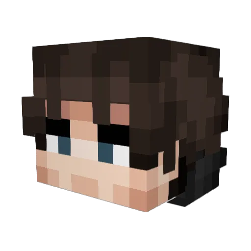 XeronthePhantom Minecraft avatar head, 3D render