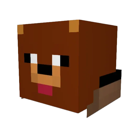 Xeroo_One Minecraft avatar head, 3D render