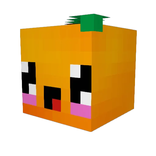 Xerovy Minecraft avatar head, 3D render