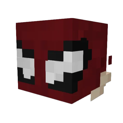 Xersek Minecraft avatar head, 3D render