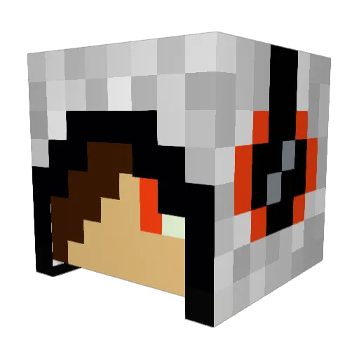Xerthus01 Minecraft avatar head, 3D render