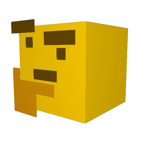 Xertz_ Minecraft avatar head, 3D render