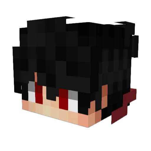 XeruBion Minecraft avatar head, 3D render
