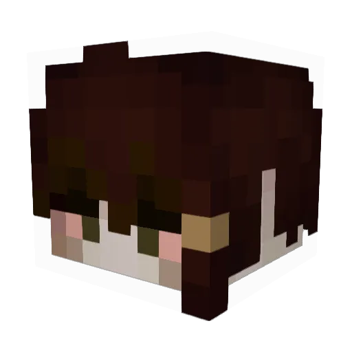 Xerunox Minecraft avatar head, 3D render